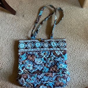 Vera Bradley Java Blue purse wallet and small coin pouch